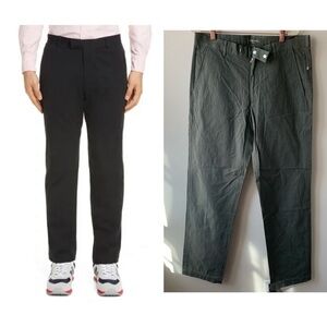 Entireworld.Olive  Chinos & Khakis Flat Front 100% cotton Trousers Sz 34‎
